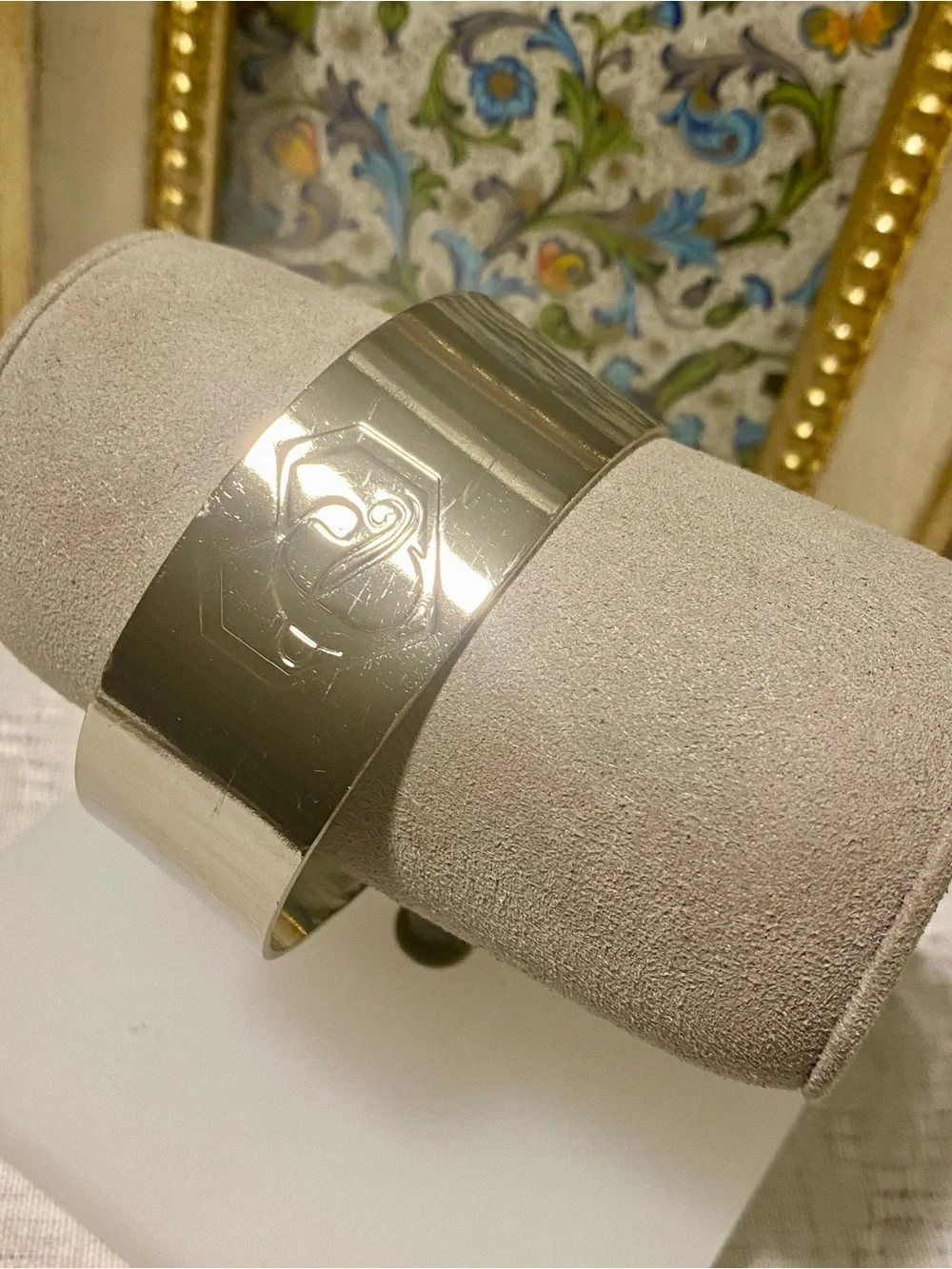 Silver Wide Cuff Bracelet